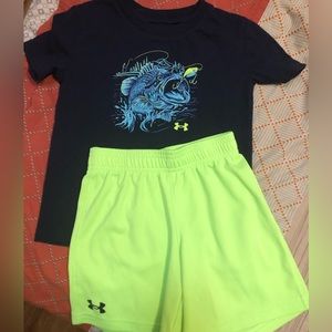 Under Armour boys set of shirt and shorts